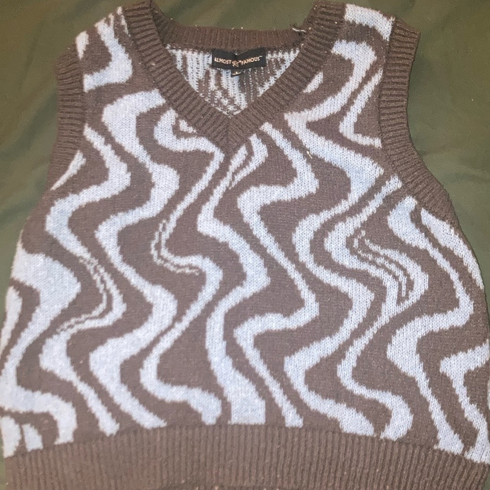 Brown and Blue sweater